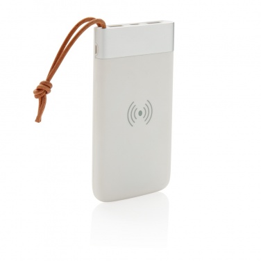 Logotrade Werbeartikel das Foto: Aria 8.000 mAh 5W Wireless Charging Powerbank