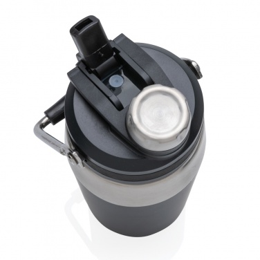 Logotrade Logogeschenke das Foto: 500ml Vakuum StainlessSteel Flasche mit Dual-Deckel-Funktion