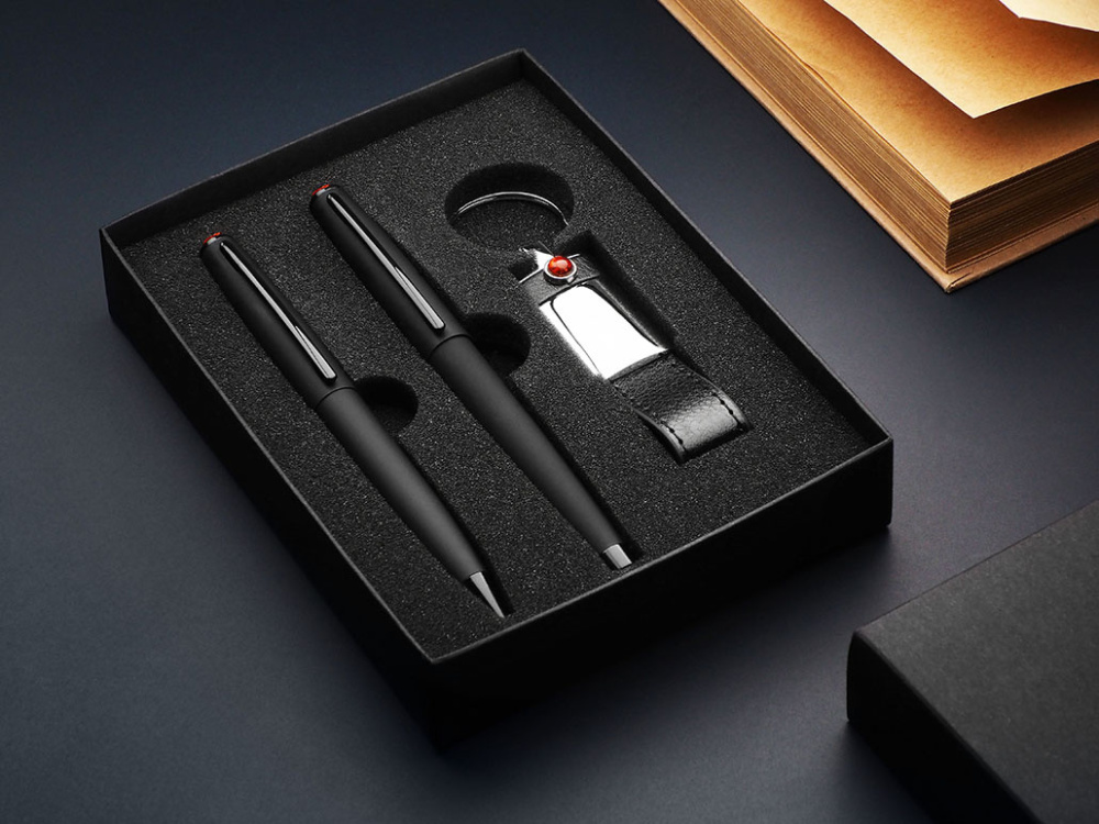 Logotrade Werbegeschenke das Foto: Set mit Bernstein 1331036