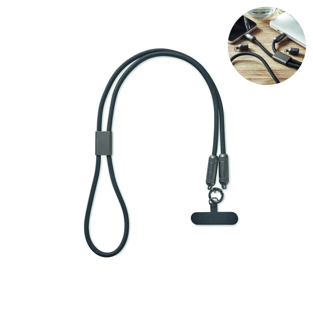 Logotrade Werbegeschenke das Foto: 60W Lanyard-Ladekabel