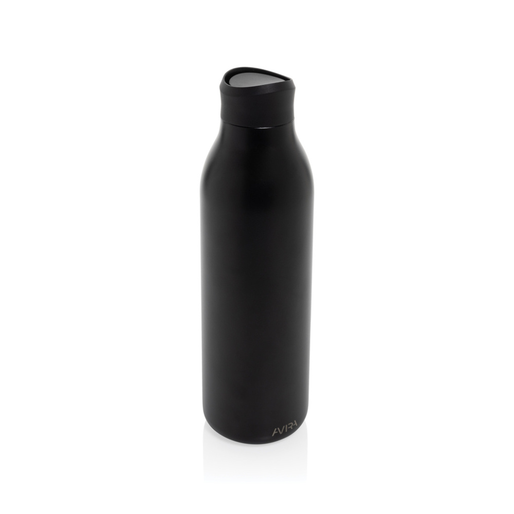 Logotrade Werbegeschenke das Foto: Avira Alok 600ml Wasserflasche aus RCS rec. 360 Stahl
