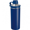 Doppelwandige Edelstahlflasche Monza, marineblau