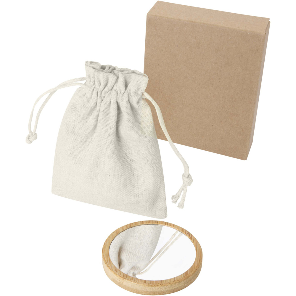 Logotrade Geschäftsgeschenke das Foto: Lustre Spiegel aus Bambus