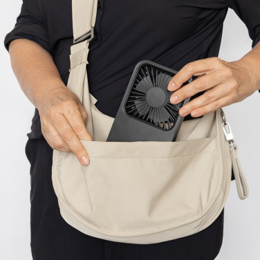 Logotrade werbemittel das Foto: Aervina wiederaufladbarer Tischventilator aus RCS rec. ABS