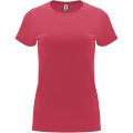 Capri T-Shirt für Damen, Chrysanthemenrot