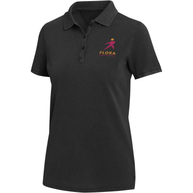 Logotrade Werbeartikel das Foto: Calgary Poloshirt für Damen im Washed Look, 200 g/m2