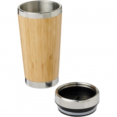 Logo trade advertising product photo of: Bambus 450 ml tumbler with bamboo outer