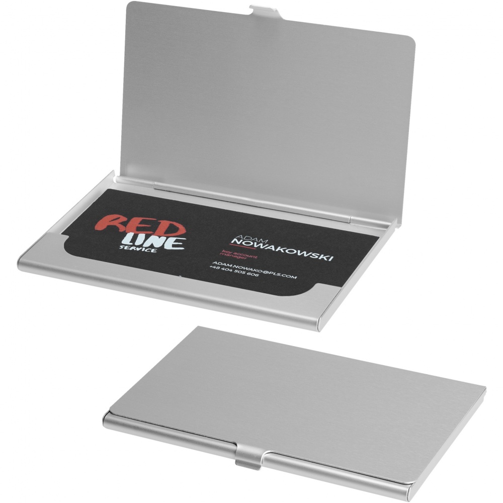 Logo trade promotional giveaways picture of: Shanghai business card holder