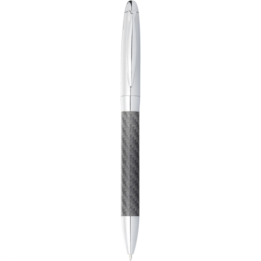 Logo trade promotional product photo of: Winona ballpoint pen with carbon fibre details