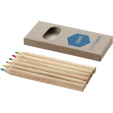 Logotrade promotional product image of: Ayola 6-piece coloured pencil set