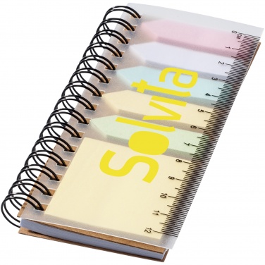Logotrade promotional gift image of: Spinner spiral notebook with coloured sticky notes