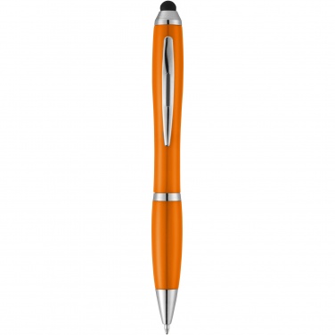 Logotrade corporate gift image of: Nash stylus ballpoint pen with coloured grip