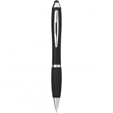 Logotrade promotional merchandise image of: Nash coloured stylus ballpoint pen with black grip