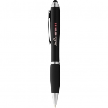 Logotrade promotional merchandise image of: Nash coloured stylus ballpoint pen with black grip