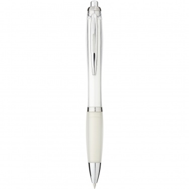 Logo trade business gift photo of: Nash ballpoint pen coloured barrel and grip