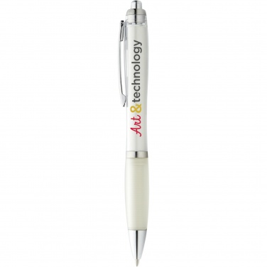 Logo trade promotional giveaways picture of: Nash ballpoint pen coloured barrel and grip