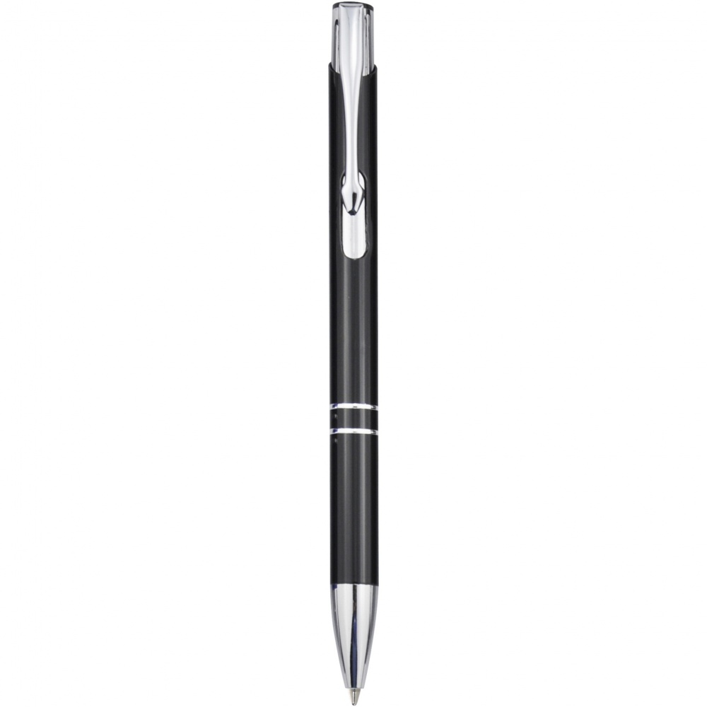 Logo trade promotional gifts picture of: Moneta aluminium click ballpoint pen (blue ink)