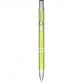 Moneta anodized aluminium click ballpoint pen, Lime