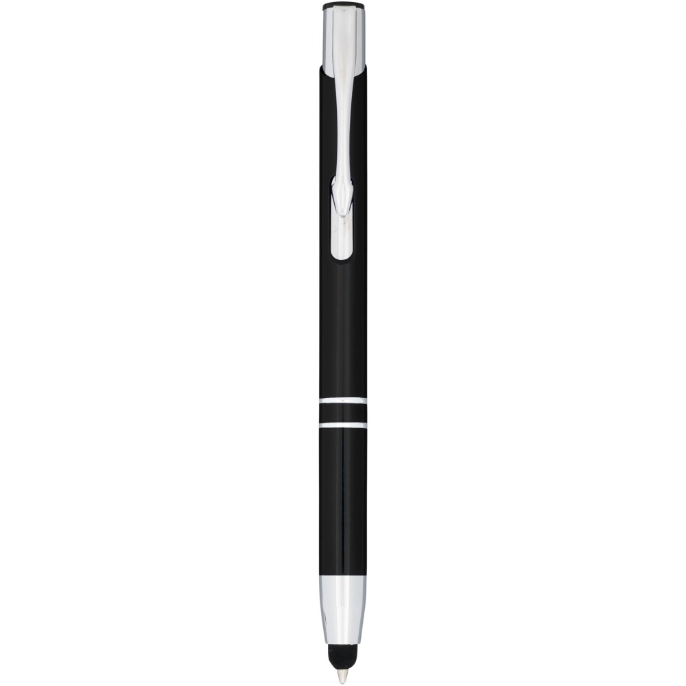 Logo trade advertising products image of: Moneta anodized aluminium click stylus ballpoint pen