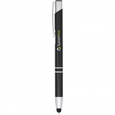 Logotrade promotional giveaway picture of: Moneta anodized aluminium click stylus ballpoint pen