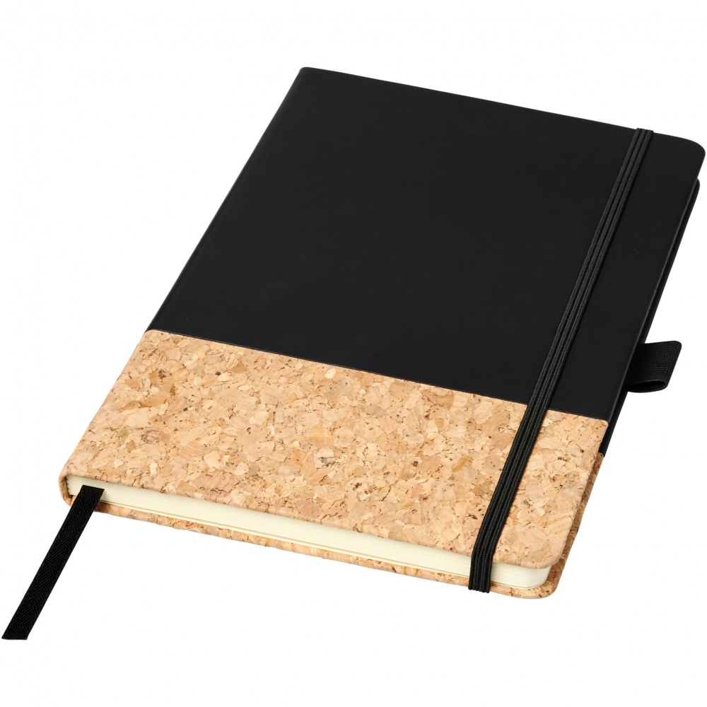 Logo trade promotional merchandise image of: Evora A5 cork thermo PU notebook