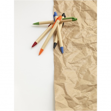 Logotrade promotional product picture of: Berk recycled carton and corn plastic ballpoint pen