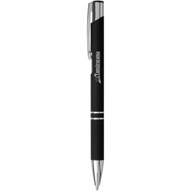 Logo trade promotional items image of: Moneta soft touch ballpoint pen