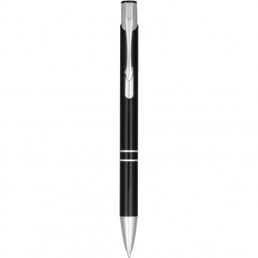 Logo trade corporate gifts image of: Moneta anodized aluminium click ballpoint pen