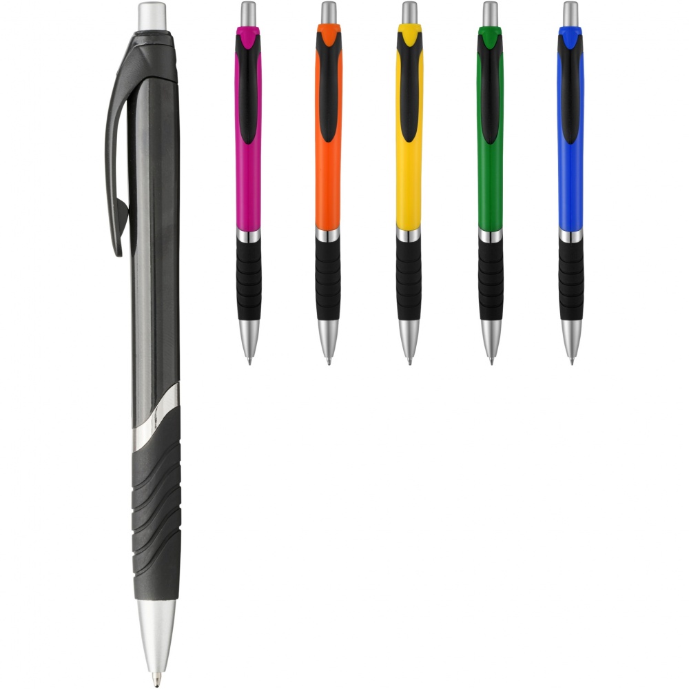 Logotrade promotional gift picture of: Turbo ballpoint pen with rubber grip