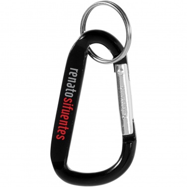 Logo trade corporate gift photo of: Timor carabiner keychain