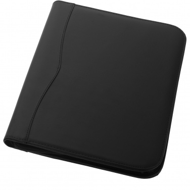 Logo trade corporate gifts image of: Ebony A4 zippered portfolio