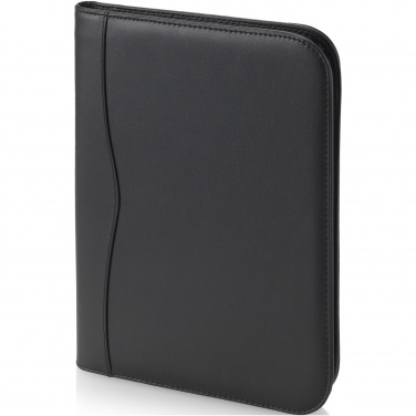Logo trade promotional products image of: Ebony A4 zippered portfolio