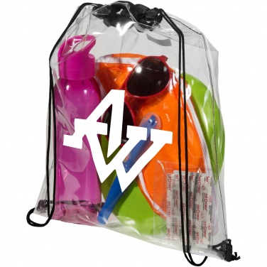 Logotrade corporate gifts photo of: Lancaster transparent drawstring bag 5L