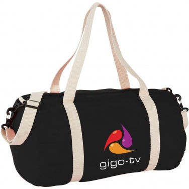 Logo trade promotional merchandise photo of: Cochichuate cotton barrel duffel bag 25L