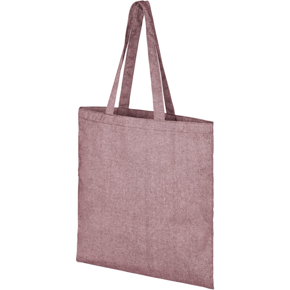 Logo trade business gifts image of: Pheebs 150 g/m² recycled tote bag 7L