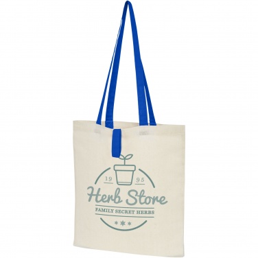 Logo trade advertising product photo of: Nevada 100 g/m² cotton foldable tote bag 7L
