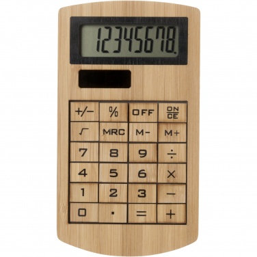 Logo trade advertising products image of: Eugene calculator made of bamboo
