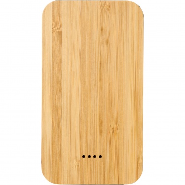 Logotrade advertising products photo of: Future 6000 mAh bamboo/fabric wireless power bank