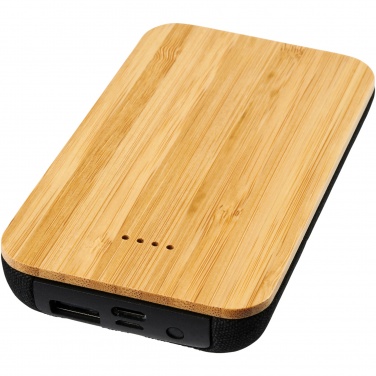 Logotrade promotional gift picture of: Future 6000 mAh bamboo/fabric wireless power bank