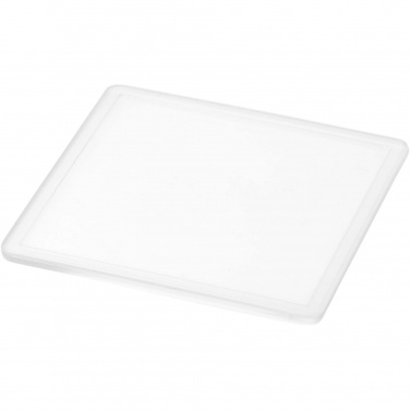 Logo trade advertising products image of: Ellison square plastic coaster with paper insert