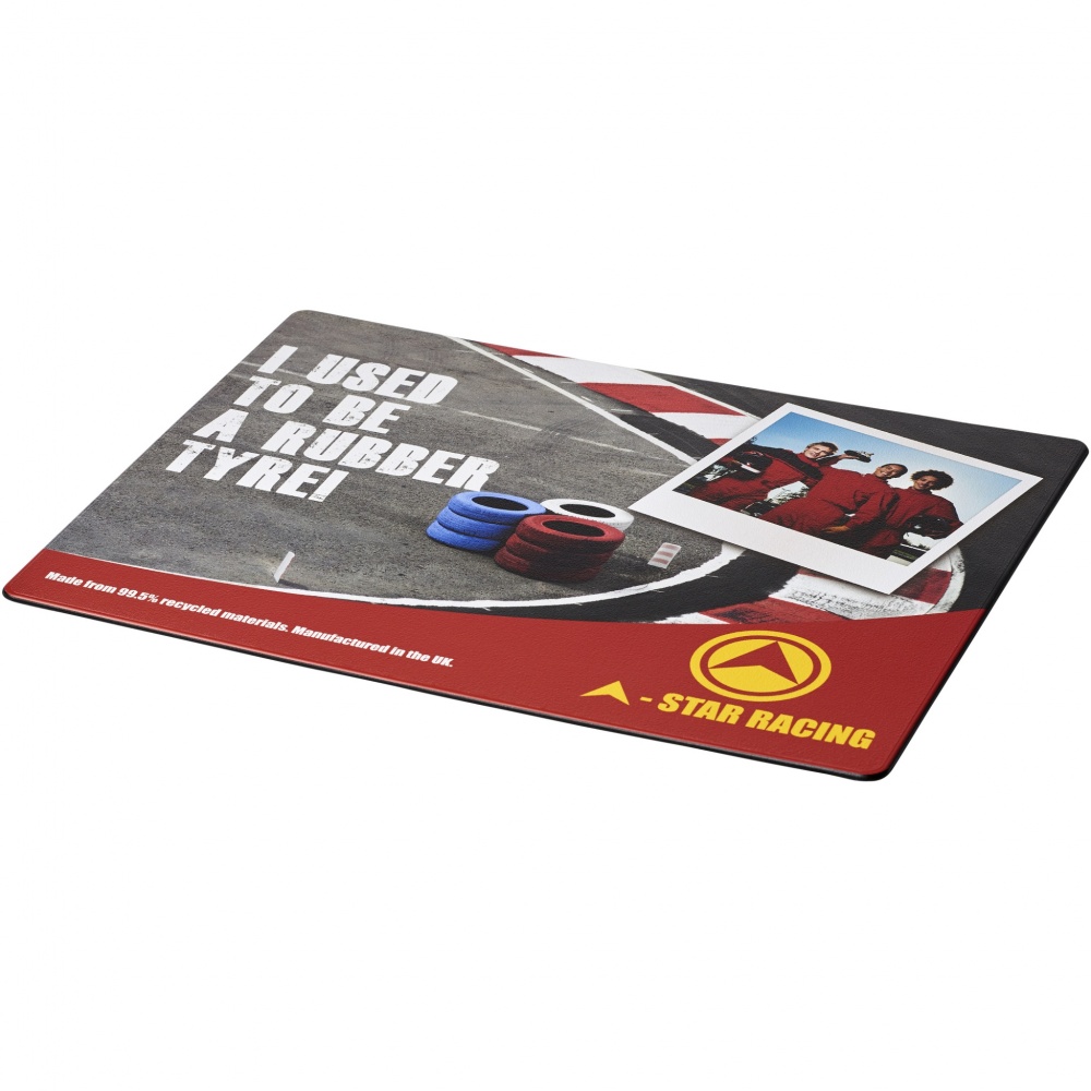 Logo trade promotional giveaway photo of: Brite-Mat® mouse mat with tyre material