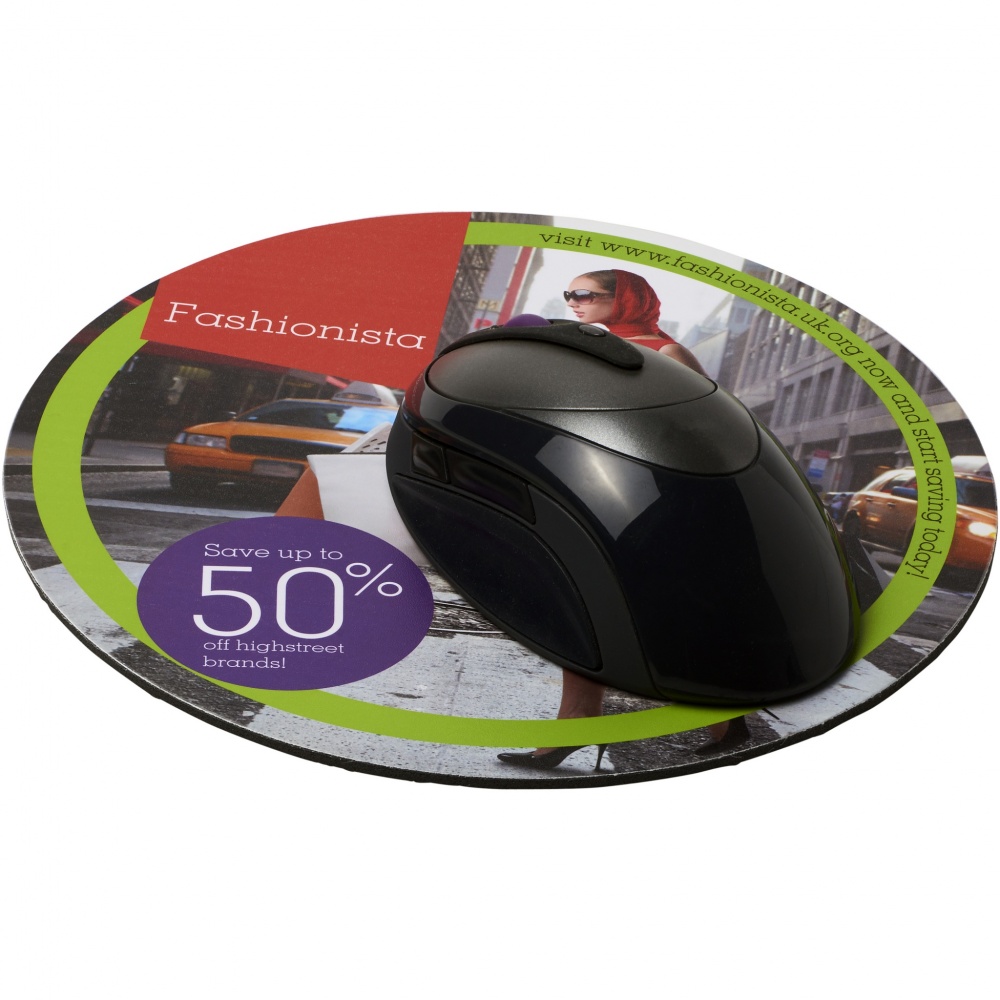 Logotrade promotional items photo of: Q-Mat® round mouse mat