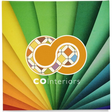 Logo trade corporate gifts picture of: Sticky-Mate® soft cover squared sticky notes 75x75mm