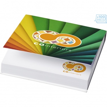 Logotrade promotional giveaway image of: Sticky-Mate® soft cover squared sticky notes 75x75mm