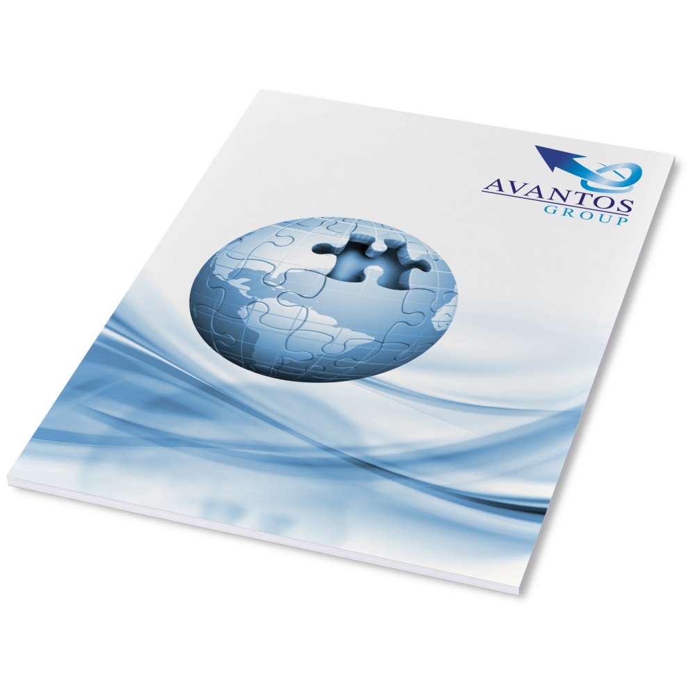 Logo trade promotional merchandise photo of: Desk-Mate® A4 notepad wrap over cover