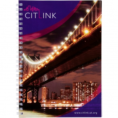 Logo trade advertising products image of: Desk-Mate® A5 spiral notebook