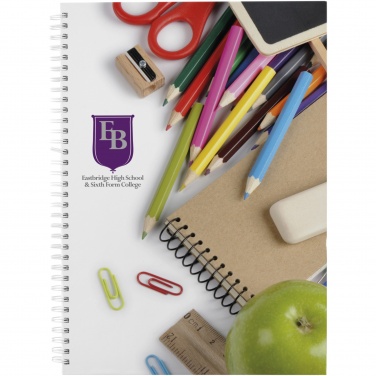 Logo trade advertising product photo of: Wire-o A4 notebook hard cover