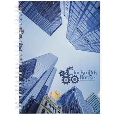 Logo trade promotional items image of: Wire-o A5 notebook hard cover