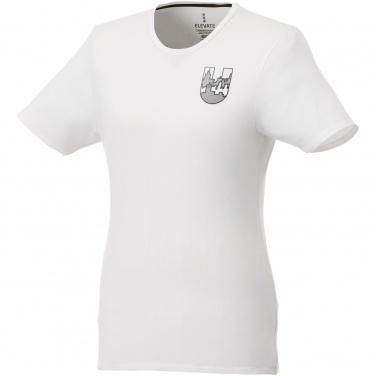 Logo trade promotional gifts image of: Balfour short sleeve women's organic t-shirt
