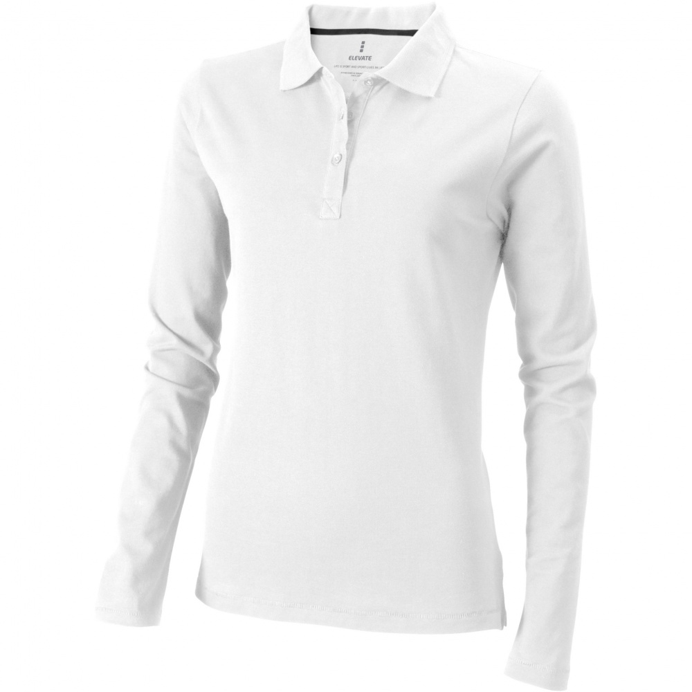 Logo trade promotional merchandise photo of: Oakville long sleeve women's polo